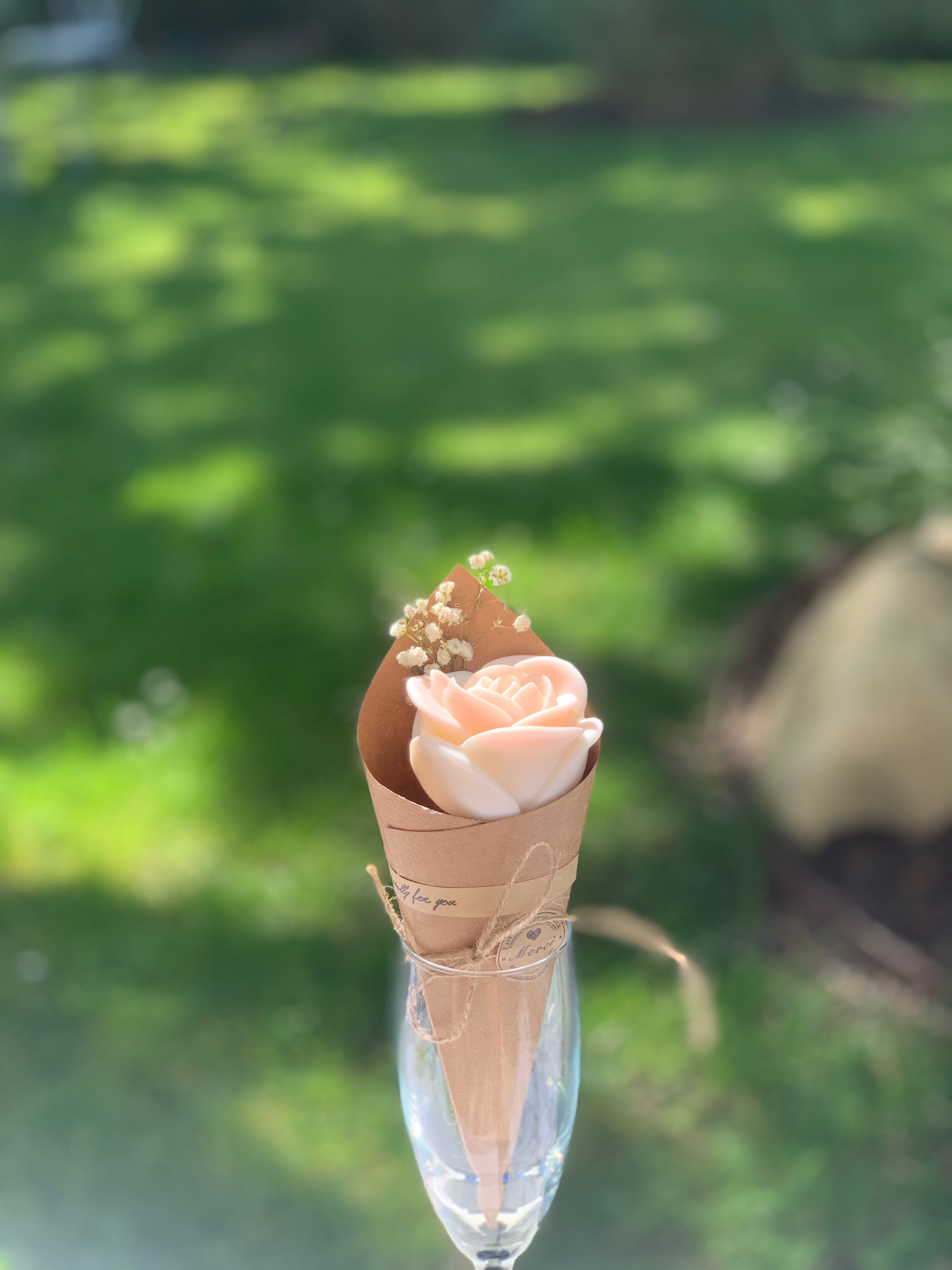 Coffret de 10 cornets floraux aux couleurs mélangées